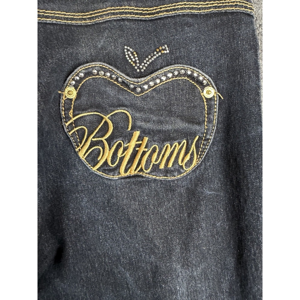 Y2K Apple Bottoms Skinny Jeans Womens 7/8(29x31) Dark Wash Denim Streetwear VTG - Picture 9 of 9